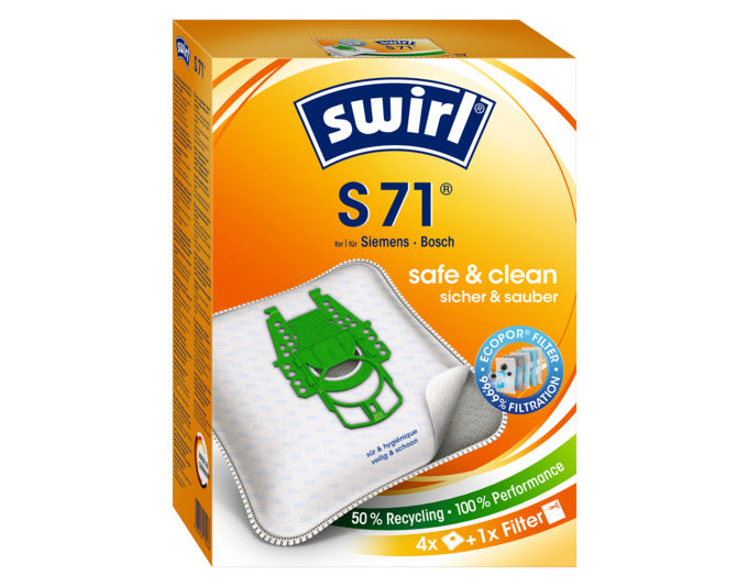 SWIRL Staubsäcke S71 in präsentiert im Onlineshop von KAQTU Design AG. Haushaltshilfen ist von SWIRL