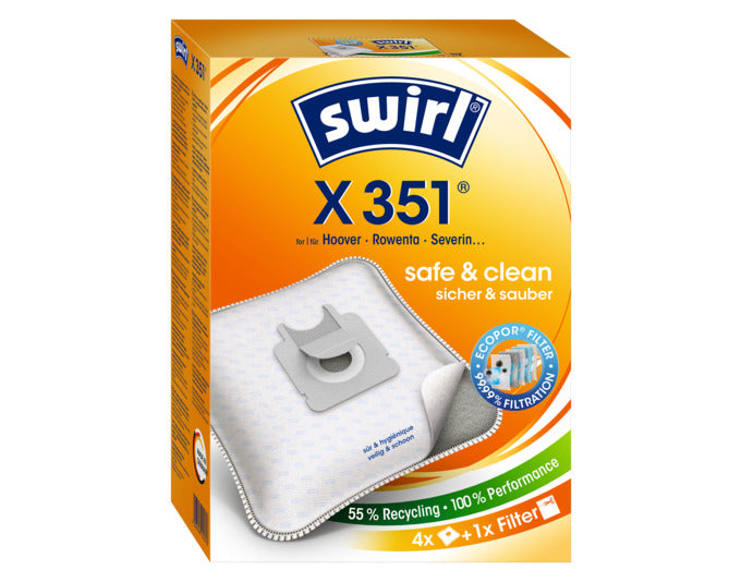 SWIRL Staubsäcke X351 in präsentiert im Onlineshop von KAQTU Design AG. Haushaltshilfen ist von SWIRL