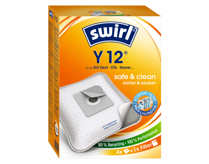 SWIRL Staubsäcke Y12 in präsentiert im Onlineshop von KAQTU Design AG. Haushaltshilfen ist von SWIRL