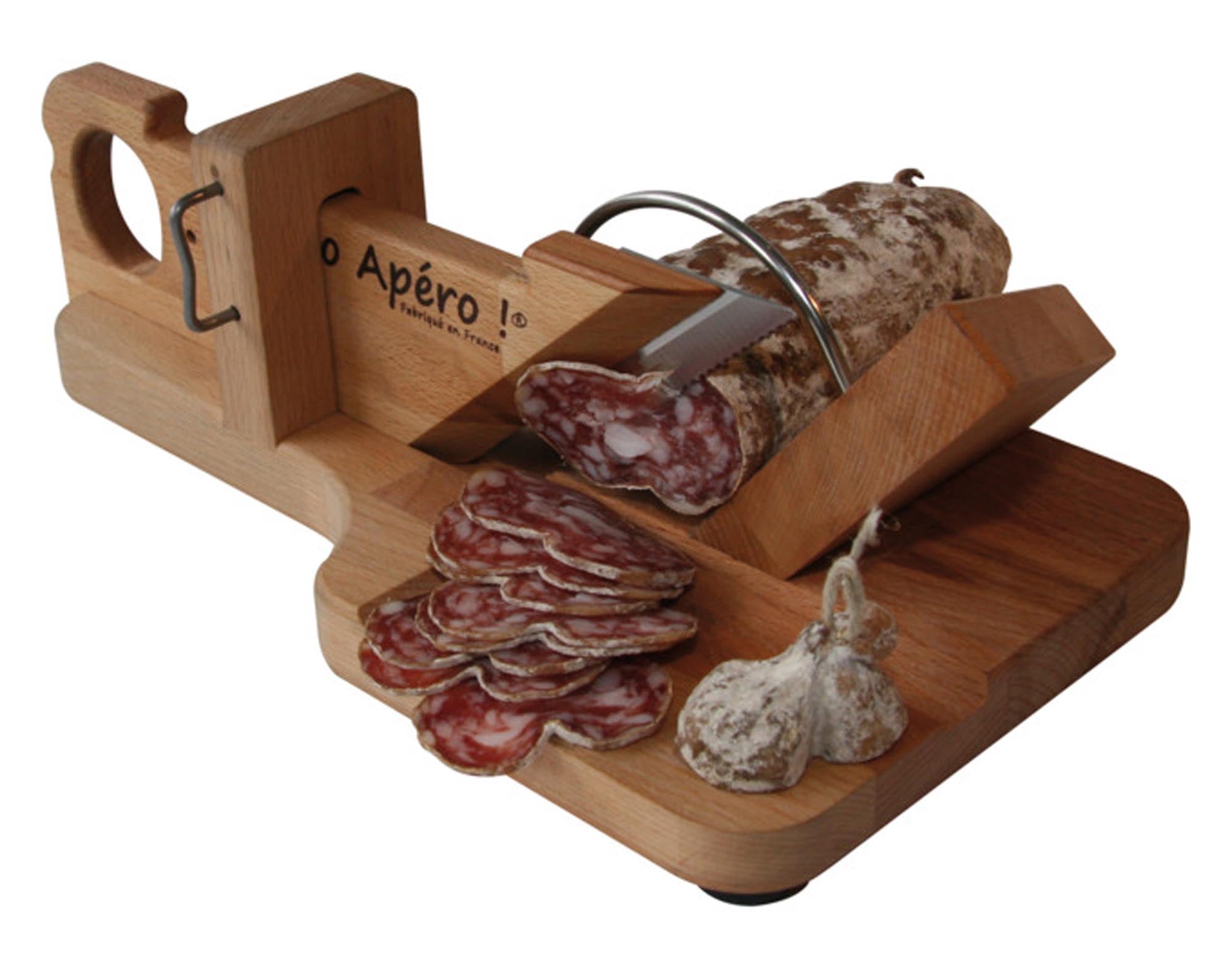 Entdecken Sie den TTM Wurstschneider Apéro: Hochwertige Edelstahlklinge, ergonomisches Design, ideal für Wurst, Käse und köstliche Aperitifs.