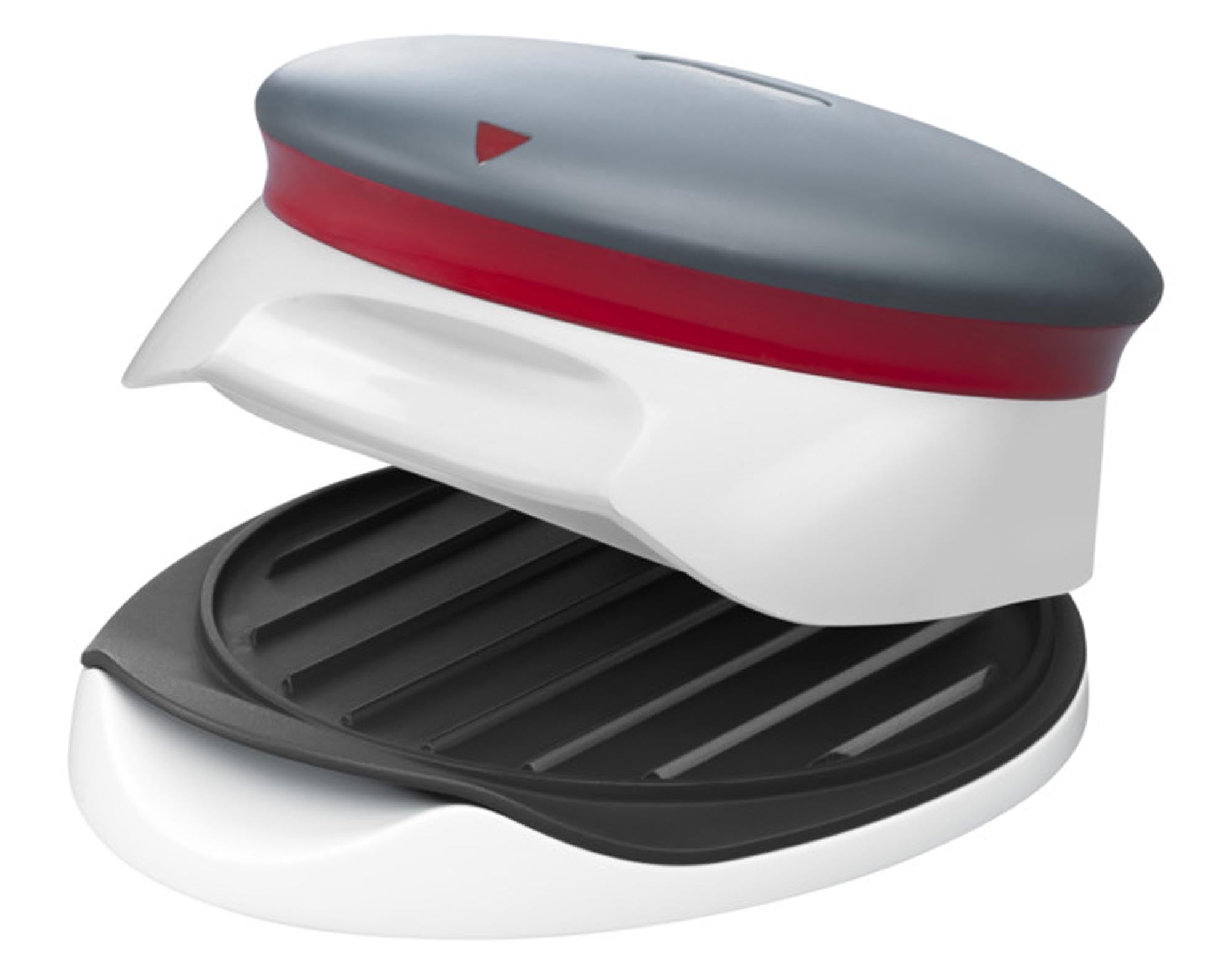 Entdecken Sie die ZYLISS Hamburgerpresse – das perfekte Grillzubehör für gleichmäßige Patties. Ideal für BBQs, langlebig und leicht zu reinigen!