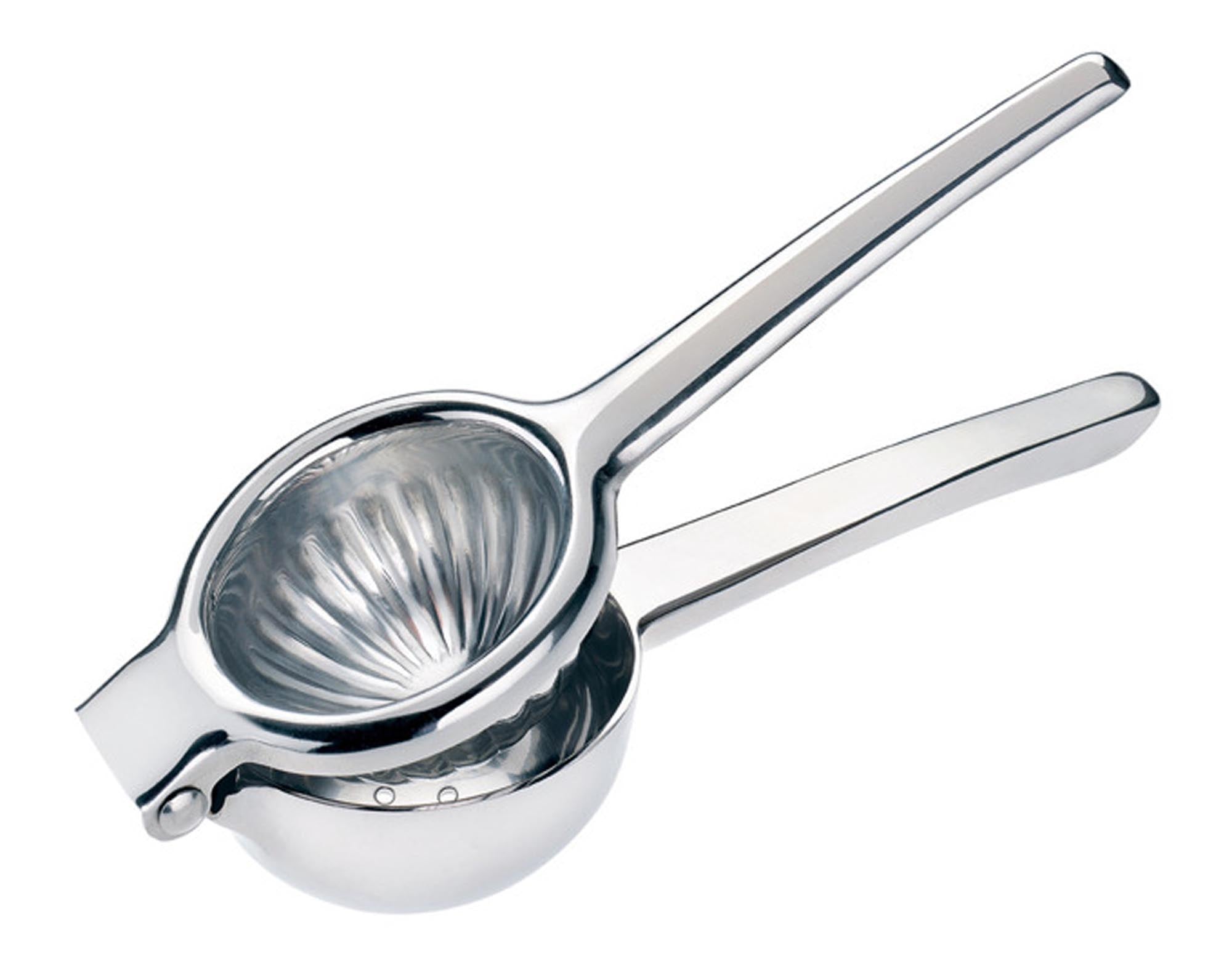 Entdecken Sie die MOHA Zitronenpresse Limone Inox: Hochwertige Edelstahl-Presse für frischen Zitronen- und Limettensaft. Ergonomisch, kompakt und pflegeleicht!