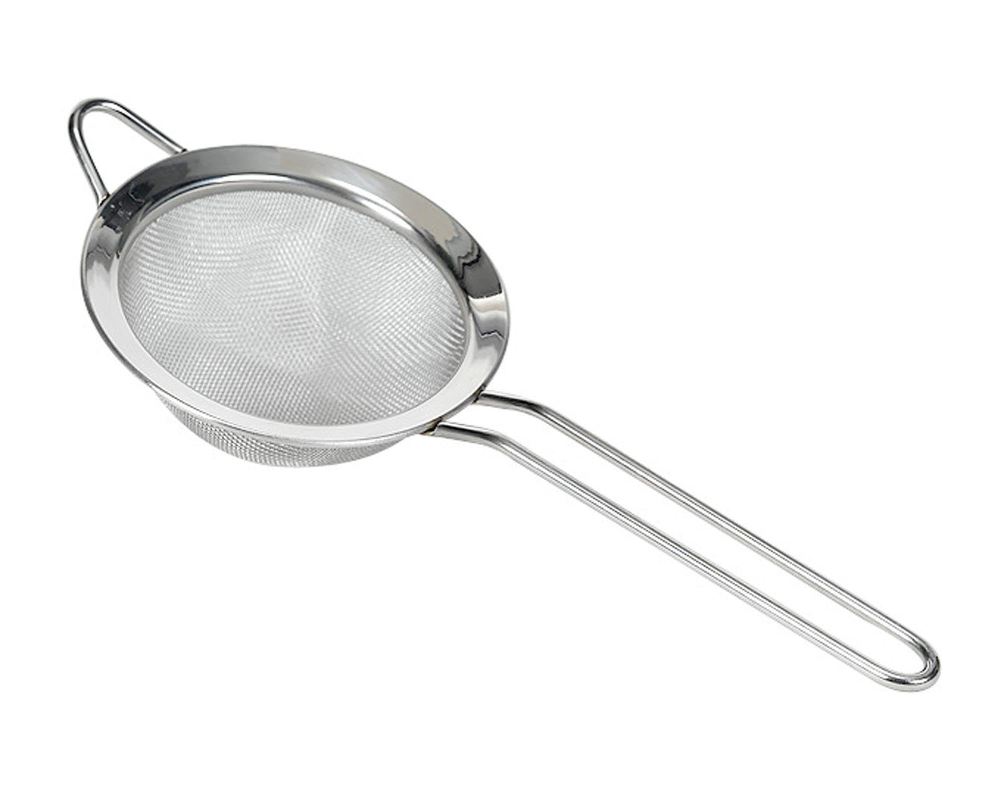 Küchensieb Inox ø 7 cm von STRONGHOLD: robust, rostfrei, ideal für kleine Mengen. Perfekt für Brühen, Mehl, Obst. Ergonomisch, spülmaschinenfest.