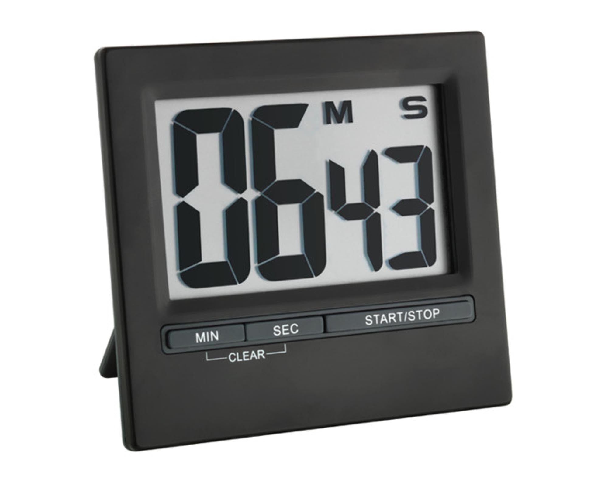 Der TFA digitale Timer in Schwarz ist Ihr perfekter Küchenhelfer. Mit großem Display, Countdown-Funktion und flexibler Befestigung sorgt er für präzises Kochen und Backen.