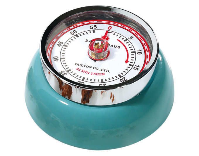 ZASSENHAUS Timer mit Magnet Speed blau metallic ø 7 cm in präsentiert im Onlineshop von KAQTU Design AG. Küchengerät ist von ZASSENHAUS