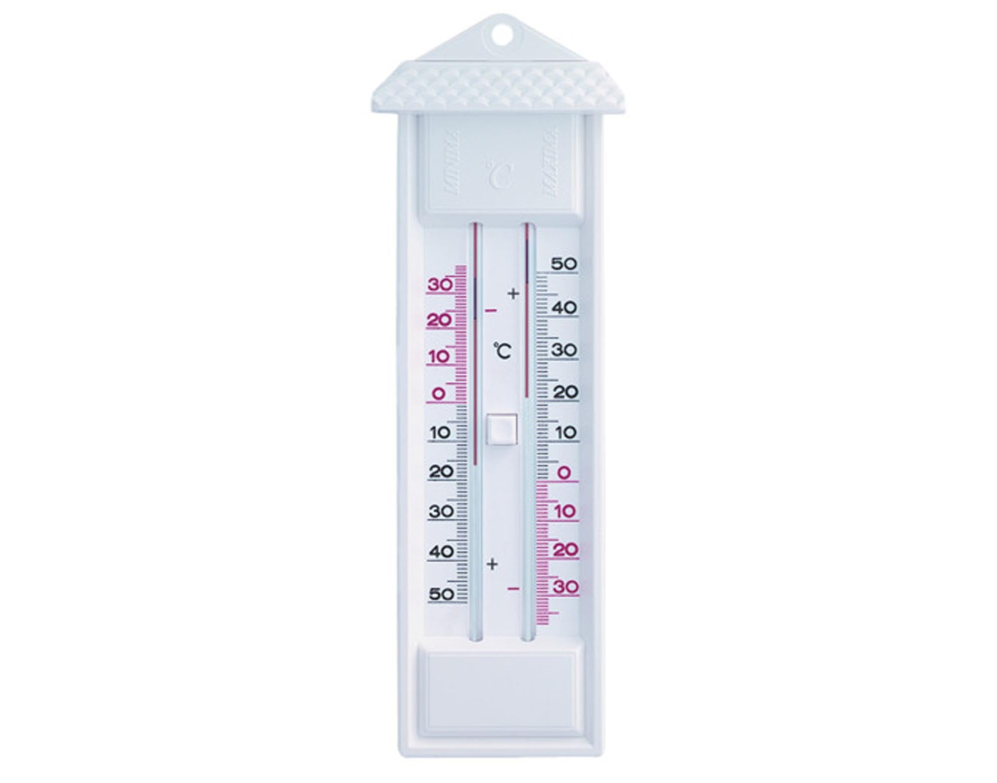 Entdecken Sie das TFA Thermometer Maxima Minima (23,2 cm) für präzise Temperaturmessung. Robust, wetterfest und einfach zu montieren.