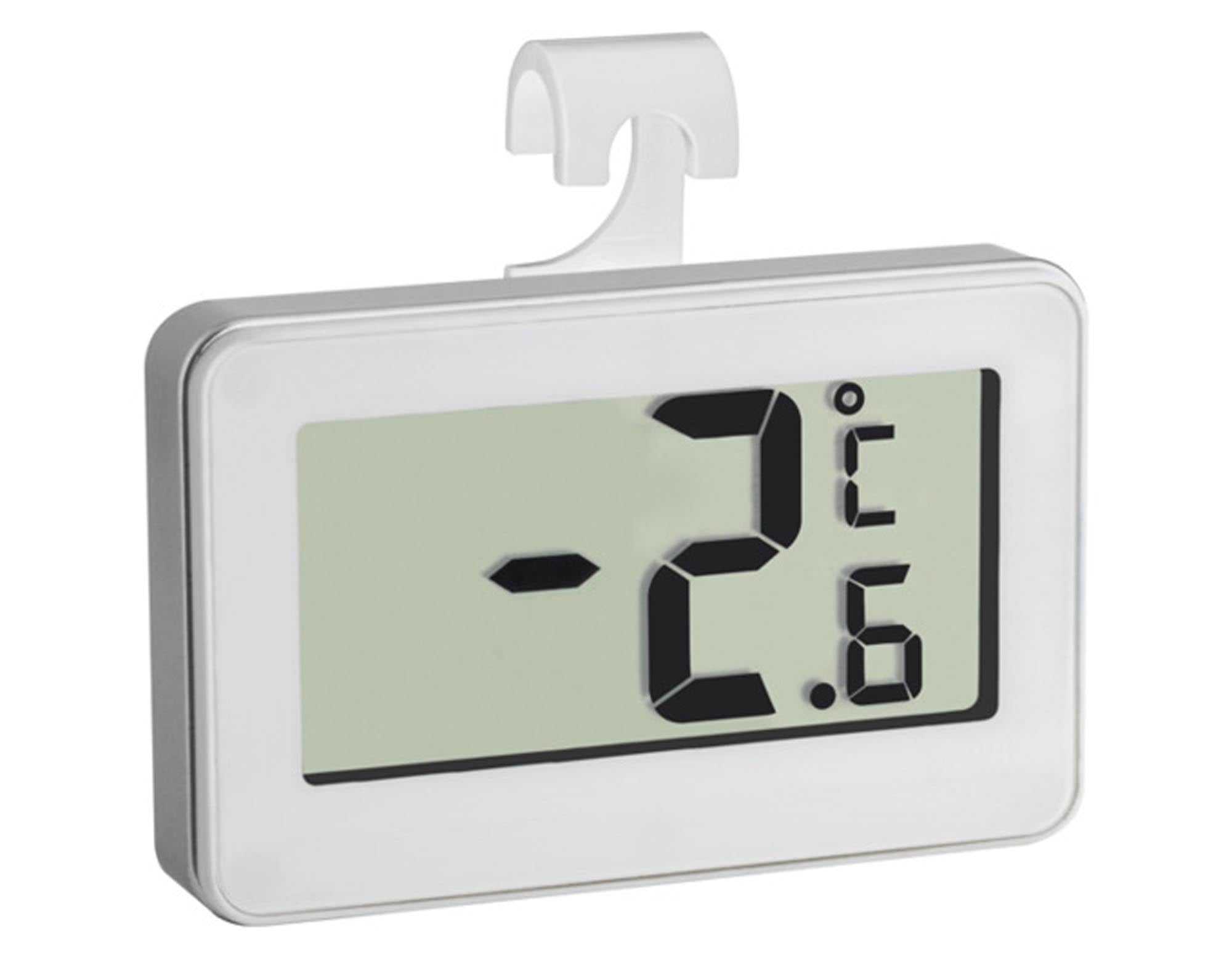 Entdecken Sie das TFA digitale Thermometer in Weiß: präzise Temperaturmessungen, modernes Design, klare LCD-Anzeige und einfache Bedienung.