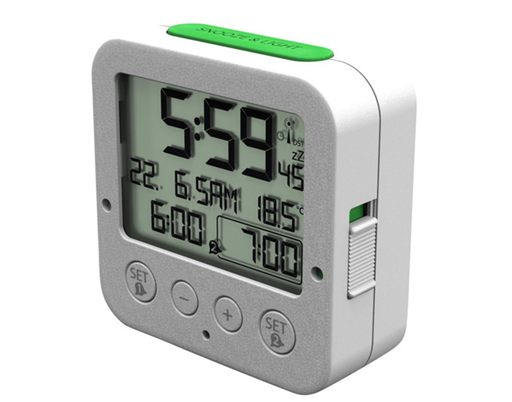 TFA Funk-Wecker Bingo silber in präsentiert im Onlineshop von KAQTU Design AG. Alarmuhr ist von TFA