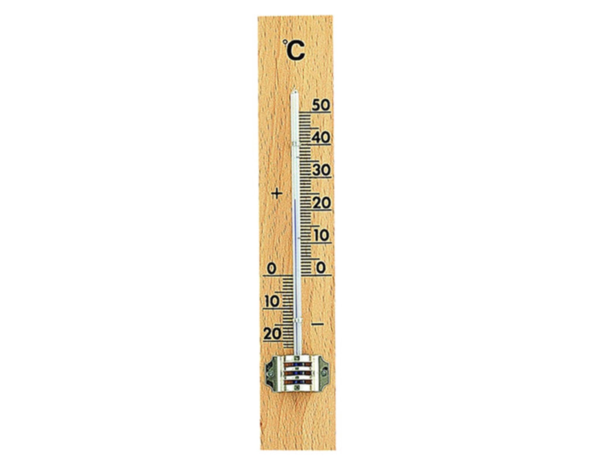 Hochwertiges TFA Innenthermometer aus Buchenholz (15.1 cm) für präzise Temperaturmessung. Ideal für Wohnzimmer, Schlafzimmer und Büro.