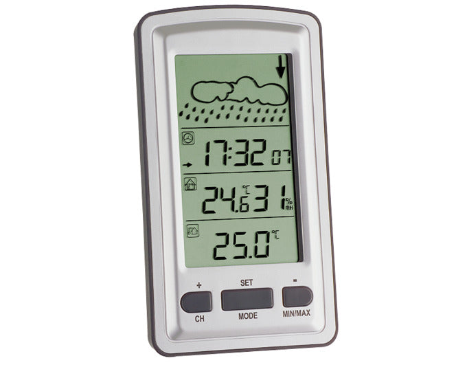 TFA Funk-Wetterstation Axis in präsentiert im Onlineshop von KAQTU Design AG. Thermometer ist von TFA