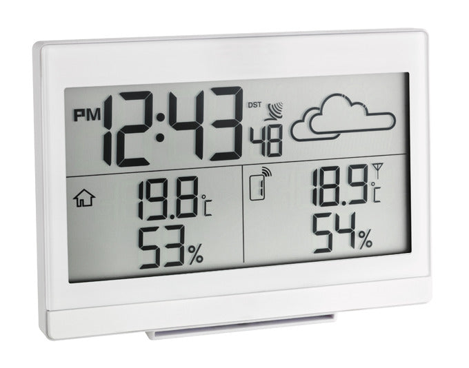 TFA Funk-Wetterstation Casa weiss in präsentiert im Onlineshop von KAQTU Design AG. Thermometer ist von TFA