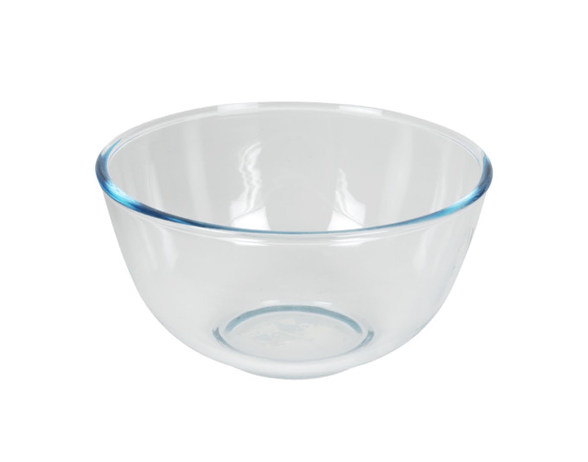 Entdecken Sie die PYREX Teigschüssel aus Glas (2 l, Ø 21 cm) – hitzebeständig, kratzfest und mikrowellengeeignet. Ideal zum Backen und Servieren!