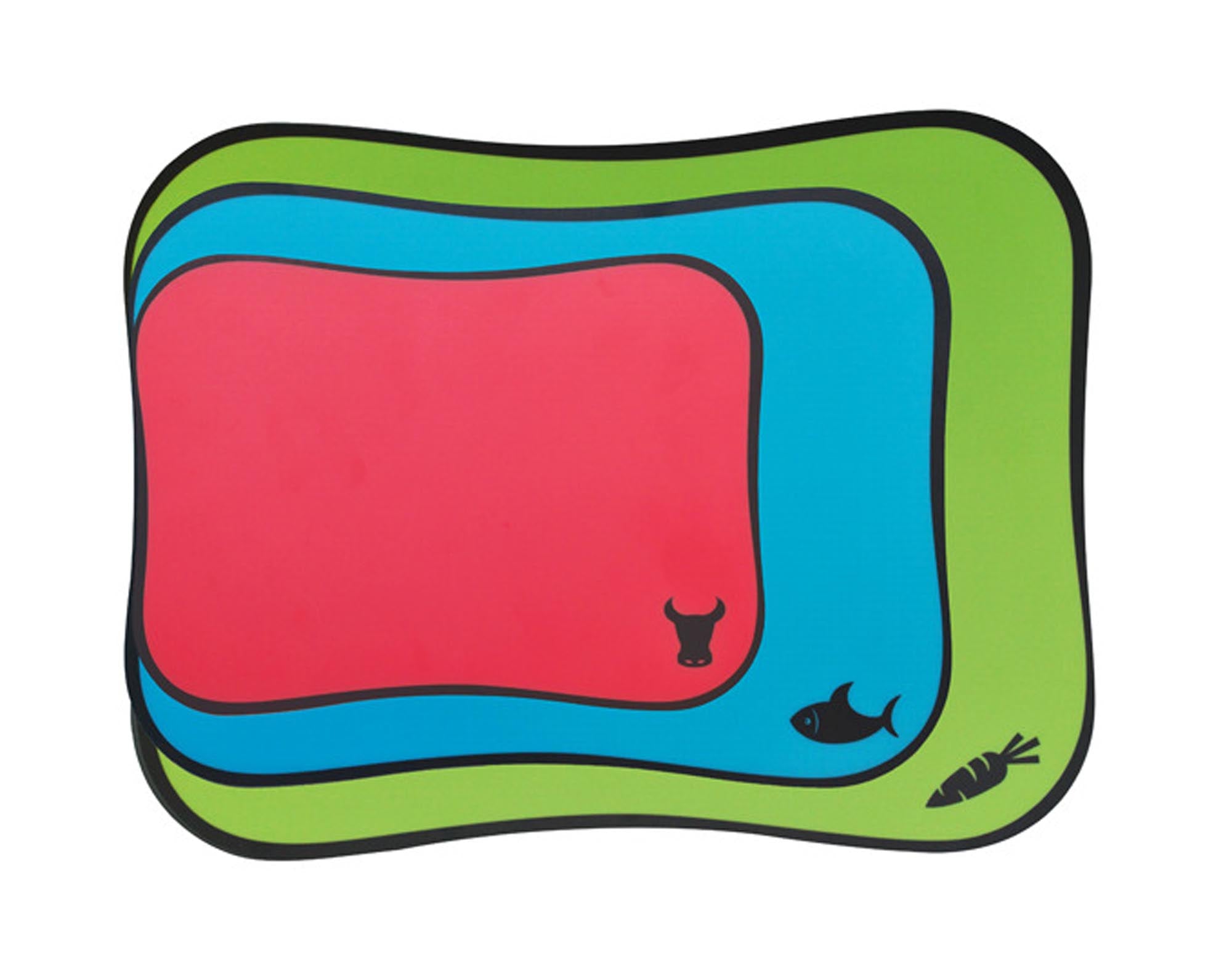 Entdecken Sie die MOHA Schneidmatten Flex & Colors – 3 praktische, rutschfeste und hygienische Schneidunterlagen für Ihre Küche.