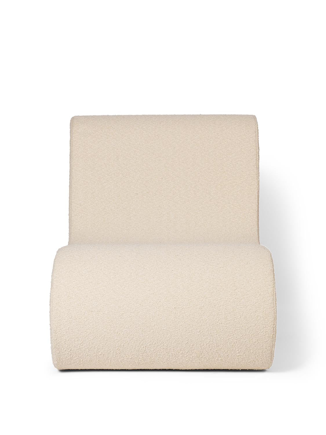 Elegantes Rouli Modul aus Bouclé für stilvolle Raumakzente.