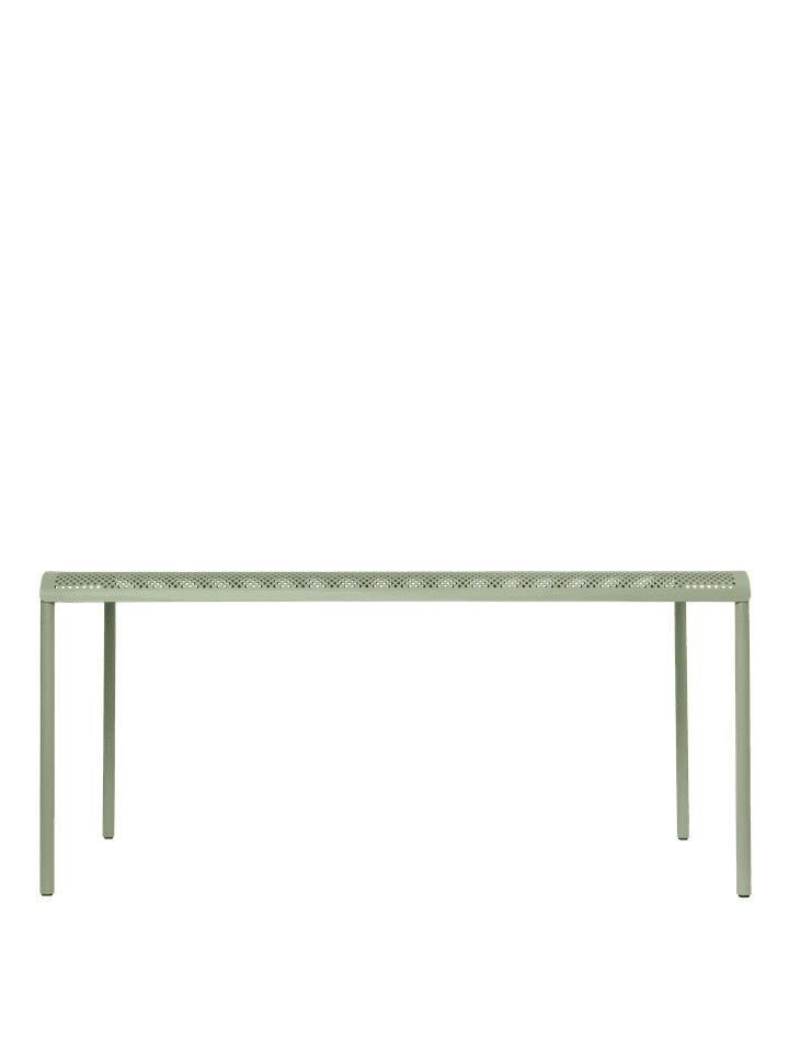 Eleganter Dapple Esstisch 160 x 90 von Ferm Living – ideal für stilvolle Outdoor-Events. Hochwertiger, wetterfester Stahl für Langlebigkeit.