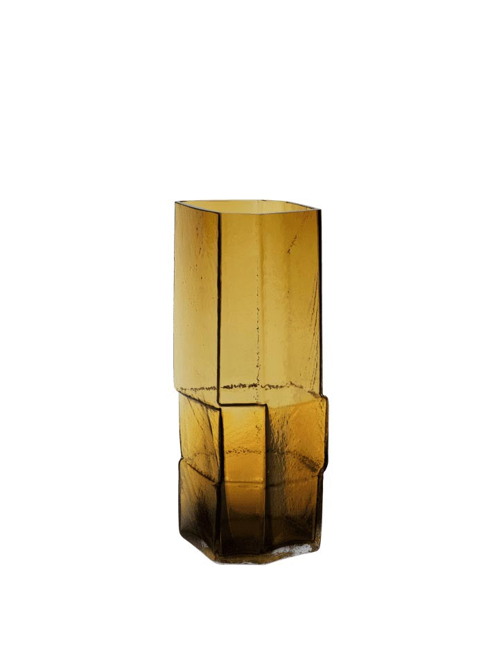 Muro Vase H30 in Recyceltes Bernstein präsentiert im Onlineshop von KAQTU Design AG. Vase ist von Ferm Living