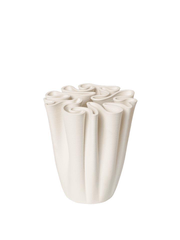 Dedali Vase H18  in Cremeweiss präsentiert im Onlineshop von KAQTU Design AG. Vase ist von Ferm Living