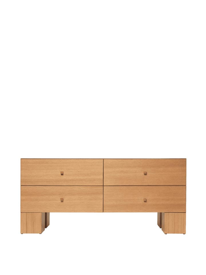 Kuben Kommode 2x2 in Natürliche Eichenfurnier präsentiert im Onlineshop von KAQTU Design AG. Kommode ist von Ferm Living