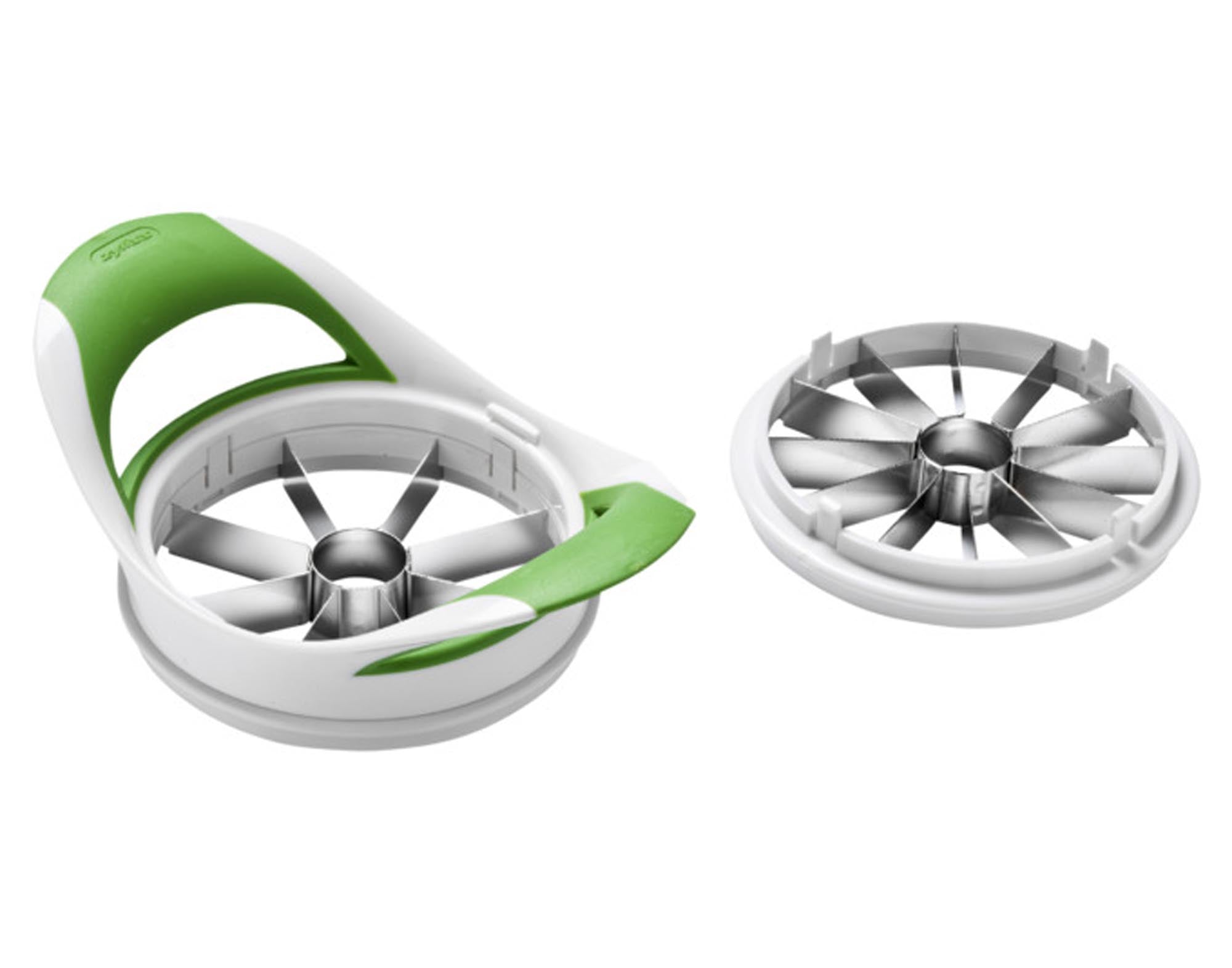 Entdecken Sie das ZYLISS Apfelteiler Set: präzise, ergonomisch und spülmaschinenfest. Perfekt für Obstsalate und einfache Apfelzubereitung!