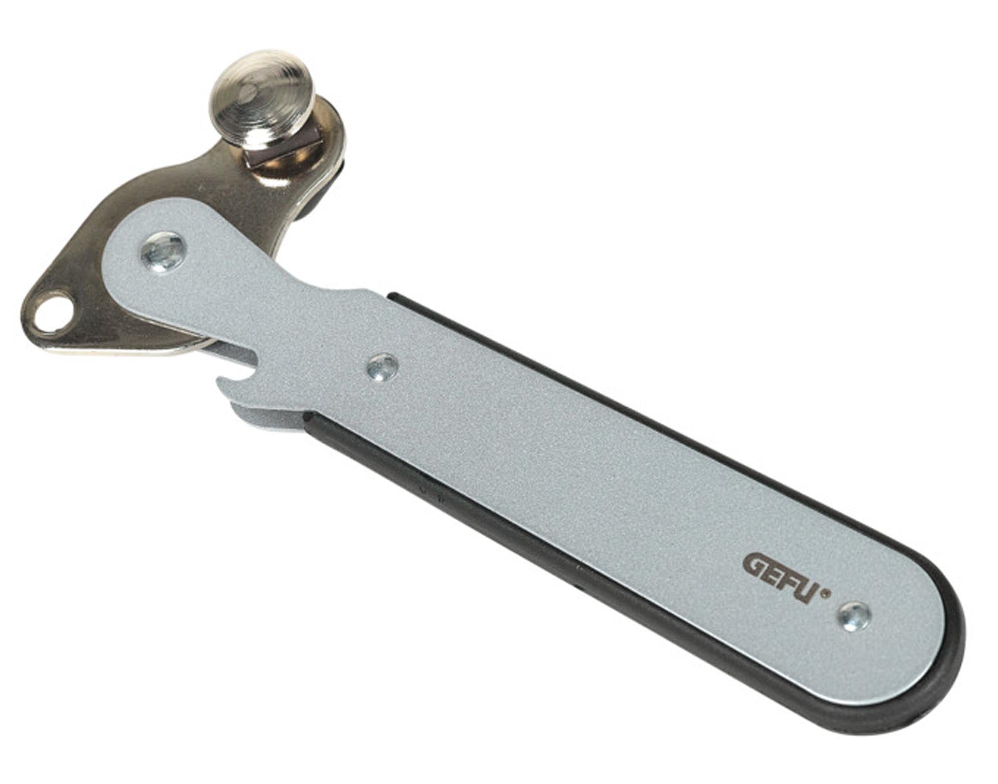 Der GEFU Dosenöffner Alto: ergonomisch, sicher und stilvoll. Ideal für müheloses Öffnen von Dosen in jeder modernen Küche.