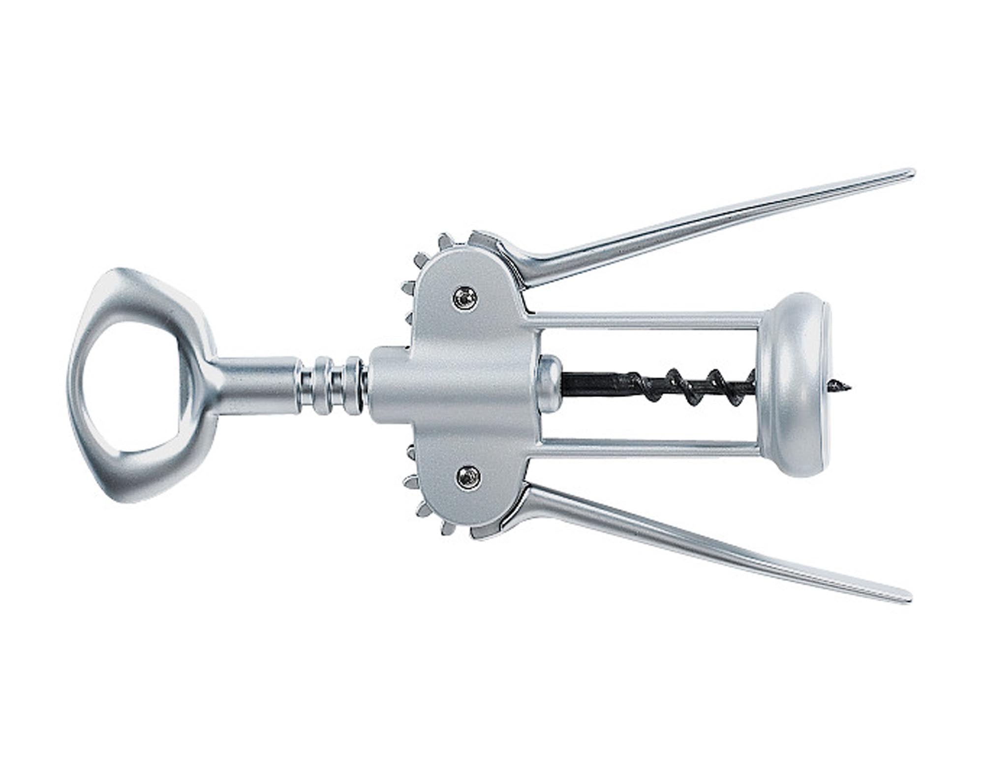 Eleganter VINART Hebelkorkenzieher aus Edelstahl mit satiniertem Finish. Ergonomisch, langlebig und ideal für Weinliebhaber. Perfektes Weinzubehör!