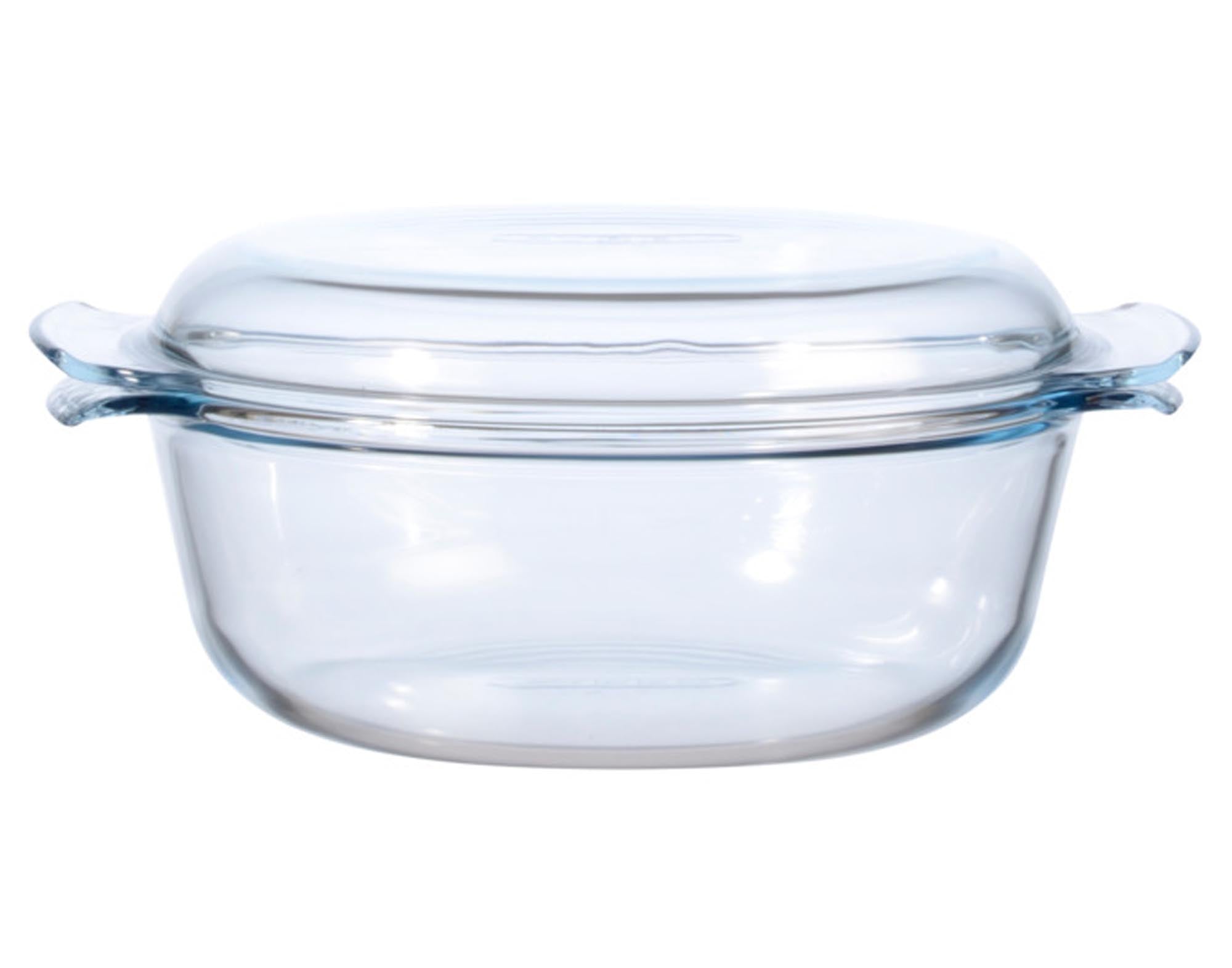 Entdecken Sie die PYREX Kasserolle mit Deckel (4.9 l) aus hitzebeständigem Borosilikatglas. Ideal für vielseitige Kochmethoden, spülmaschinenfest und perfekt für große Portionen.
