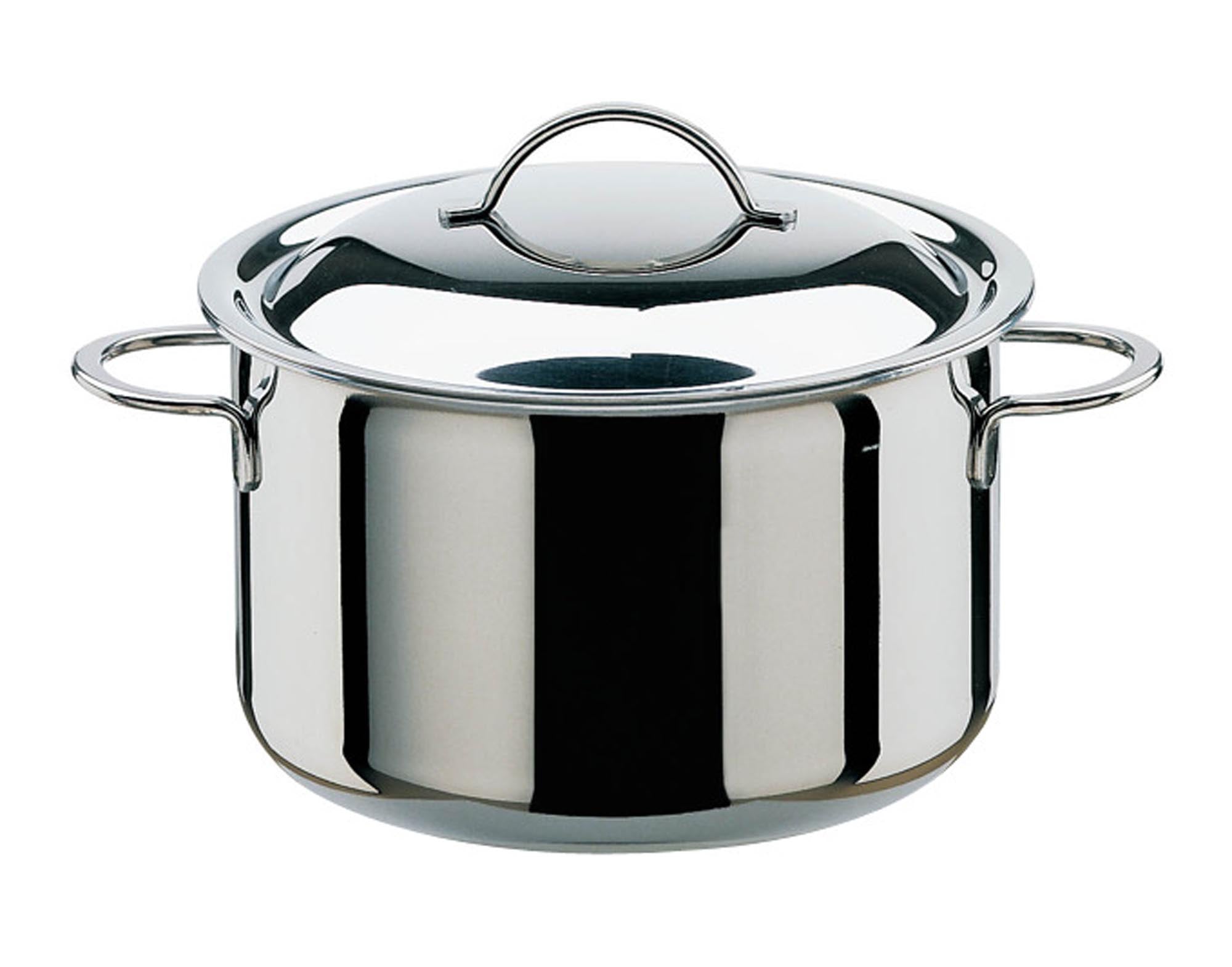 Hochwertiger Edelstahl-Fleischtopf ø 24 cm von SPRING: Langlebig, korrosionsbeständig, optimale Wärmeverteilung, für alle Herdarten.