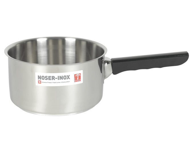 NOSER Stielkasserolle schwarz Inox 4.5 Liter ø 22 cm in  präsentiert im Onlineshop von KAQTU Design AG. Topf ist von NOSER-INOX