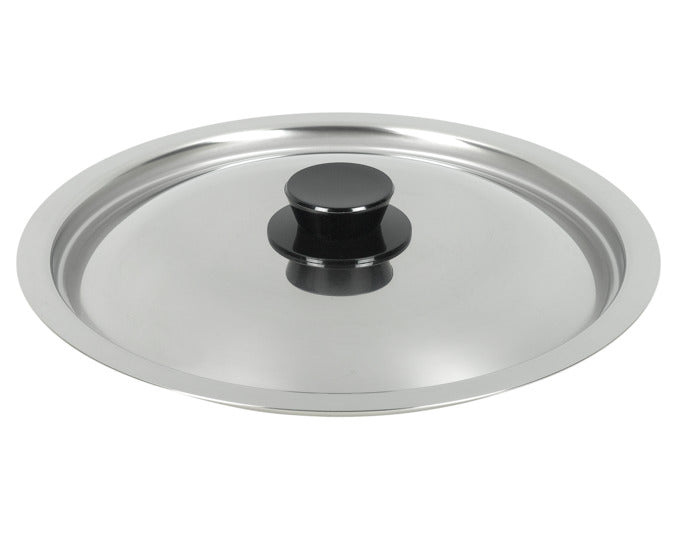 NOSER Deckel Inox schwarz ø 28 cm in  präsentiert im Onlineshop von KAQTU Design AG. Topf ist von NOSER-INOX