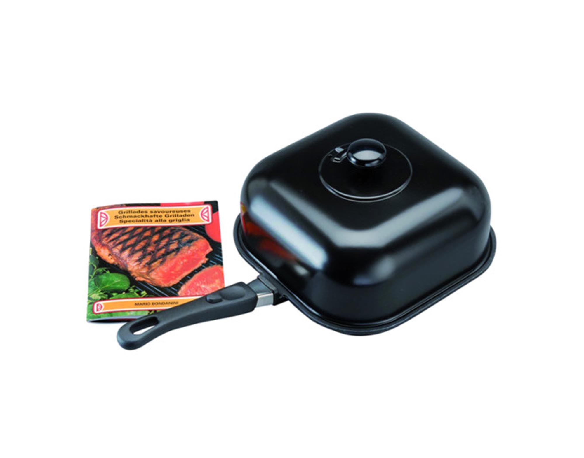 Entdecken Sie die RÖSLE Grillplatte Guss Vario ø 30 cm – perfekte Wärmeverteilung, Antihaftbeschichtung und vielseitig für Grill und Ofen!