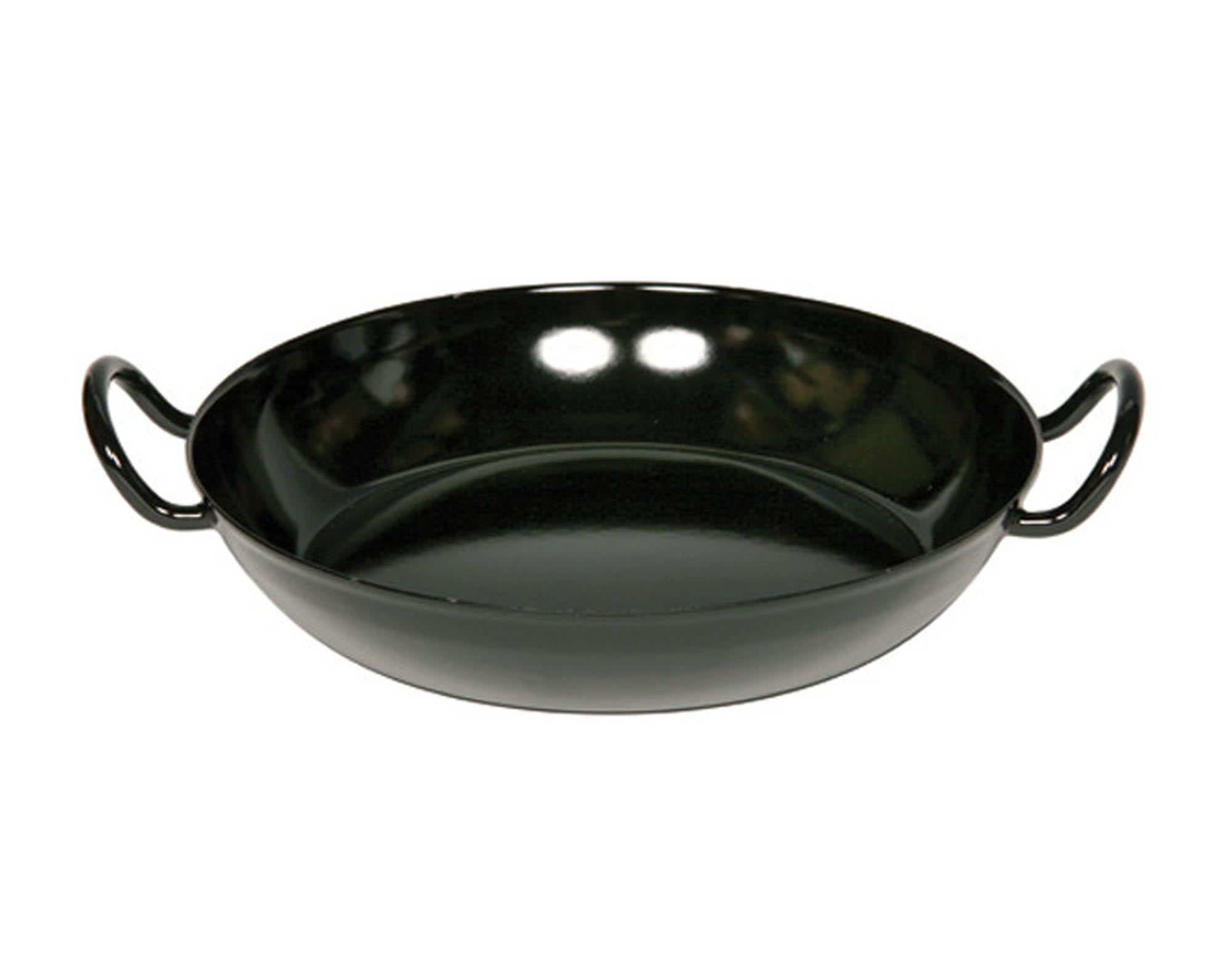 Entdecken Sie die RIESS Schlemmerpfanne ø 20 cm in elegantem Schwarz. Ideal für alle Herdarten, langlebig, pflegeleicht und perfekt für Eierspeisen und Pfannengerichte.