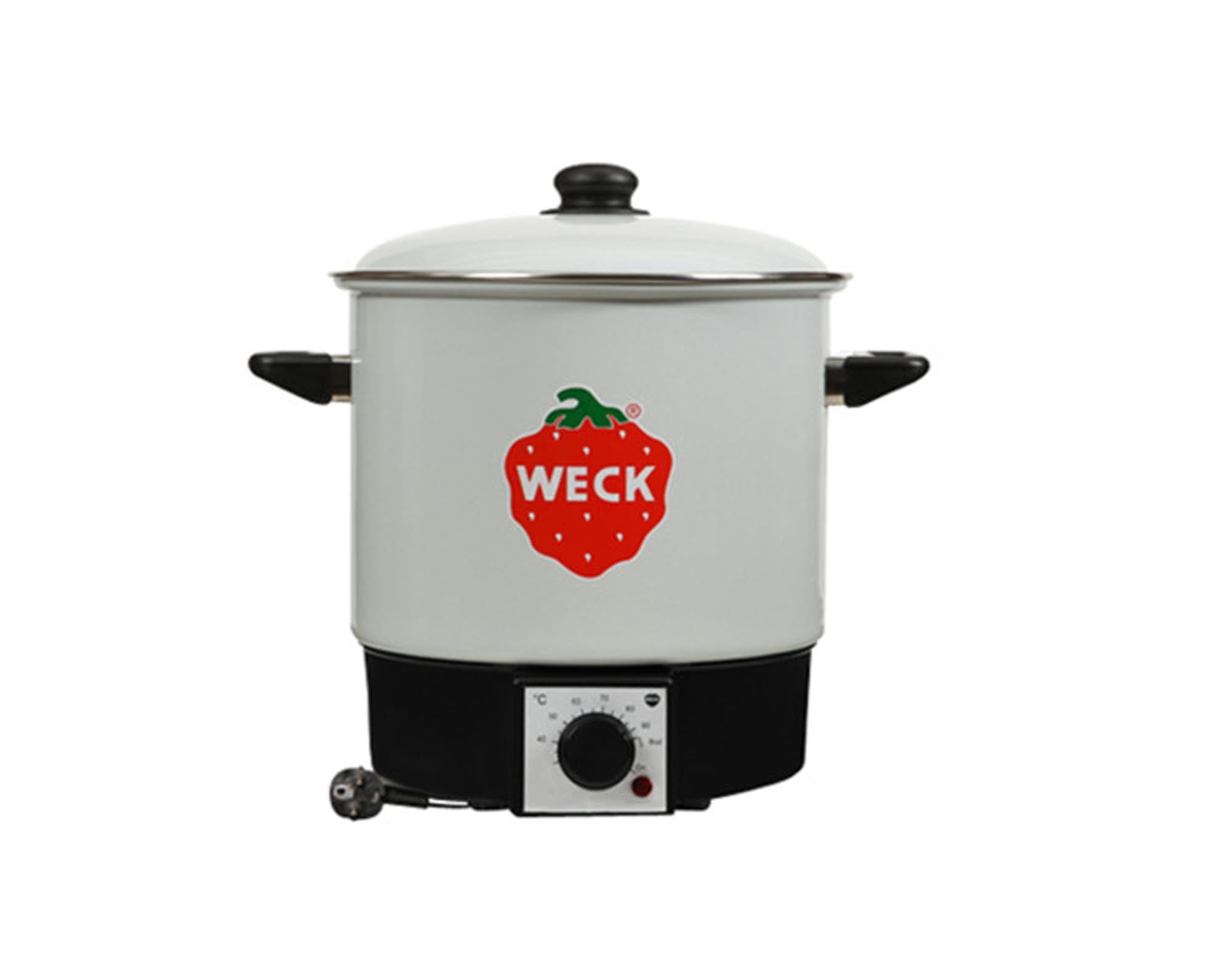 WECK Sterilisiertopf mit Hahn 9 l: Ideal zum Einkochen von Obst, Gemüse und Marmeladen. Hochwertiger Edelstahl, hygienisch und langlebig. Praktisches Design für müheloses Abfüllen und stilvolle Vorratshaltung.