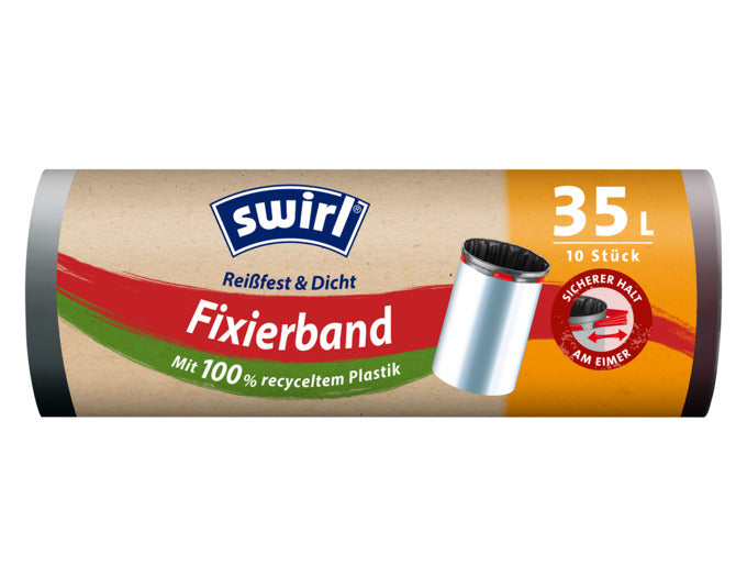 SWIRL Abfallsäcke Elastik mit Zugband 60 l in präsentiert im Onlineshop von KAQTU Design AG. Haushaltshilfen ist von SWIRL