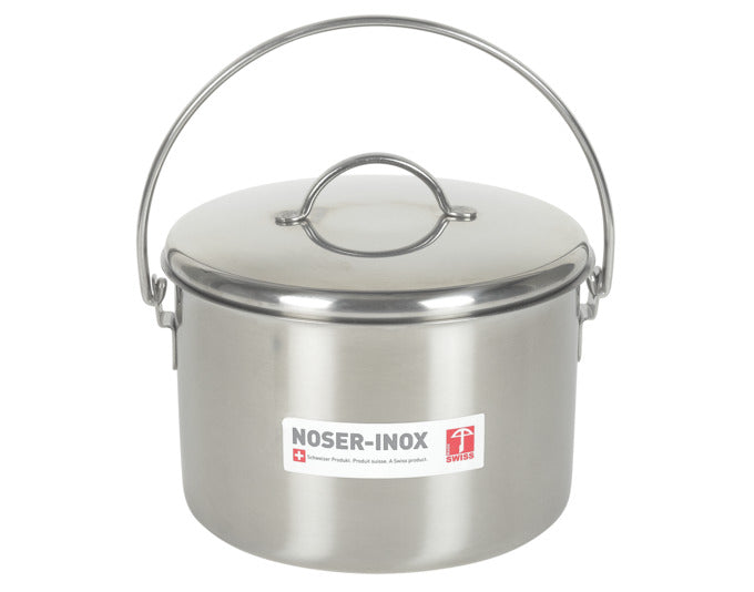 NOSER Komposteimer mit Deckel Inox 3 Liter in  präsentiert im Onlineshop von KAQTU Design AG. Gartenutensilien ist von NOSER-INOX