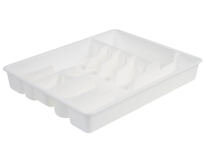 EBNAT Besteckkasten Kunststoff weiss 34.5x27.5x5.5 cm in präsentiert im Onlineshop von KAQTU Design AG. Besteck ist von EBNAT