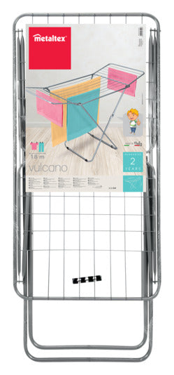 Entdecken Sie den METALTEX Wäschetrockner Fuji – platzsparend, ausziehbar und aus robustem Aluminium für langlebige Nutzung. Ideal für Ihre Wäsche!