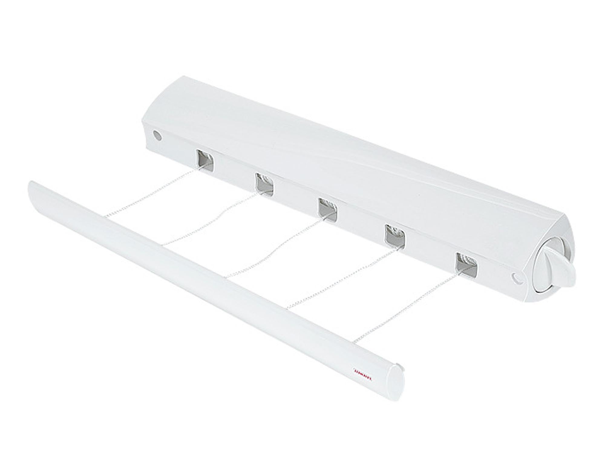 Entdecken Sie den LEIFHEIT Wäschetrockner Rollfix 210 Longline: 21 Meter Trockenlänge, ideal für Bettwäsche und Handtücher, mobil und platzsparend.