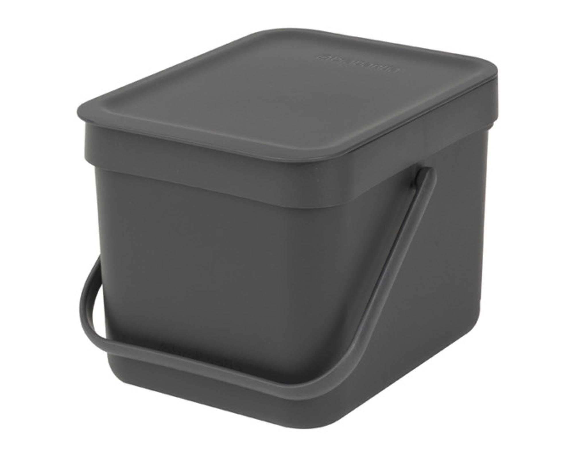 Entdecken Sie den BRABANTIA Sort&Go Abfallbehälter 6 l in grau – ideal für umweltbewusstes Mülltrennen, robustes Design und einfache Handhabung.