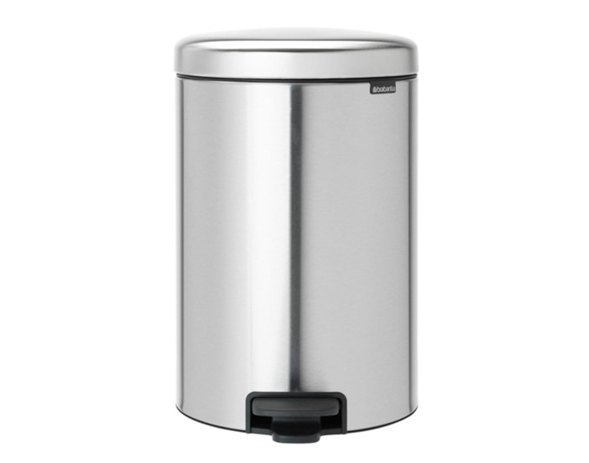 BRABANTIA Treteimer NewIcon matt steel FPP 20 l in Matt Steel präsentiert im Onlineshop von KAQTU Design AG. Mülleimer ist von BRABANTIA