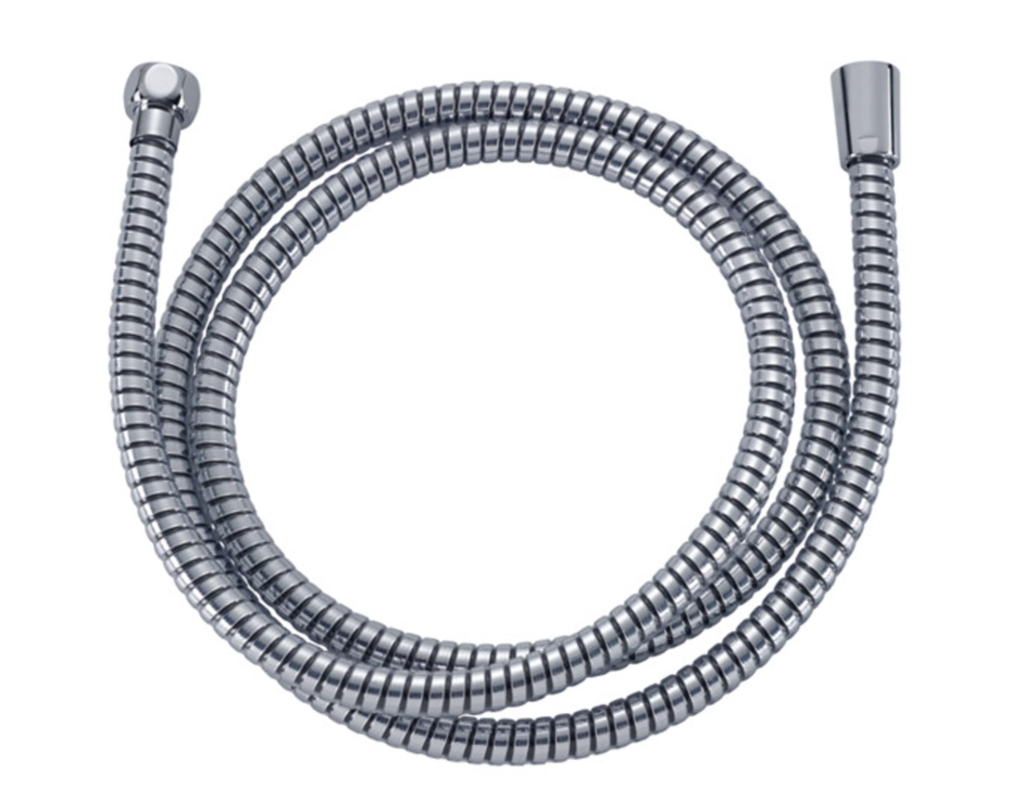 DIAQUA Brauseschlauch aus schwarzem Kunststoff, 180 cm, flexibel, druckbeständig, hygienisch, modernes Design für Ihr Badezimmer.