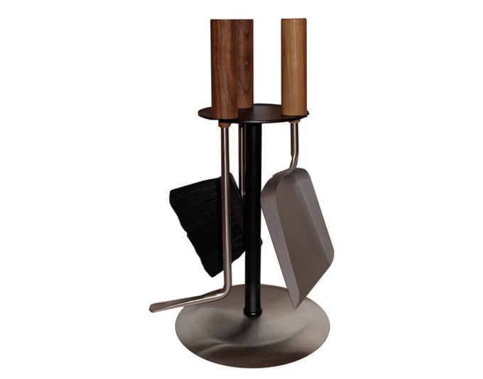 LIENBACHER Cheminéegarnitur Rondo 3-teilig Holzgriffe in präsentiert im Onlineshop von KAQTU Design AG. Haushaltswaren ist von LIENBACHER