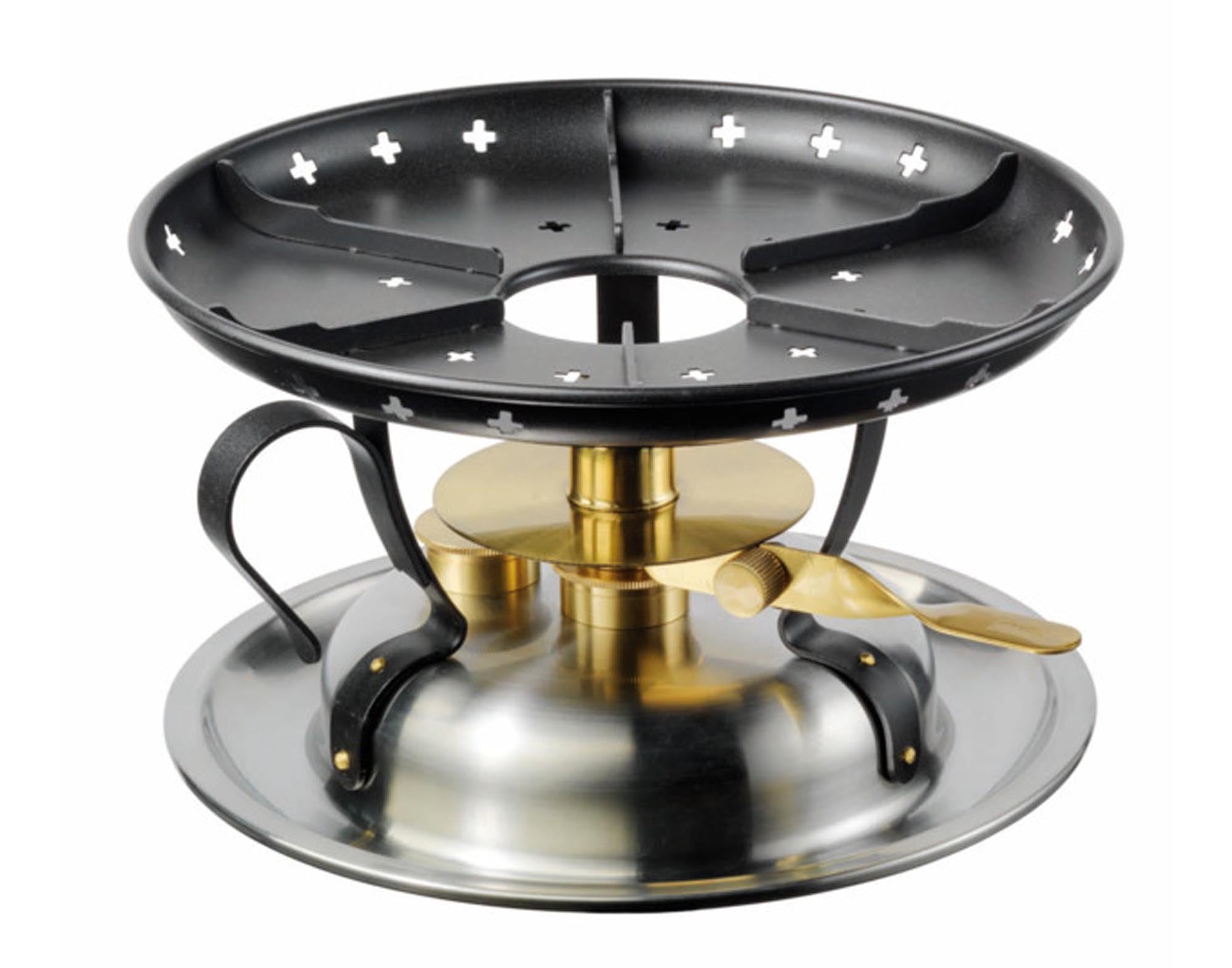 Entdecken Sie das STÖCKLI Rechaud Classic Inox ø 22 cm – ideal zum Warmhalten von Fondue und Raclette. Elegantes Design, langlebig und pflegeleicht.