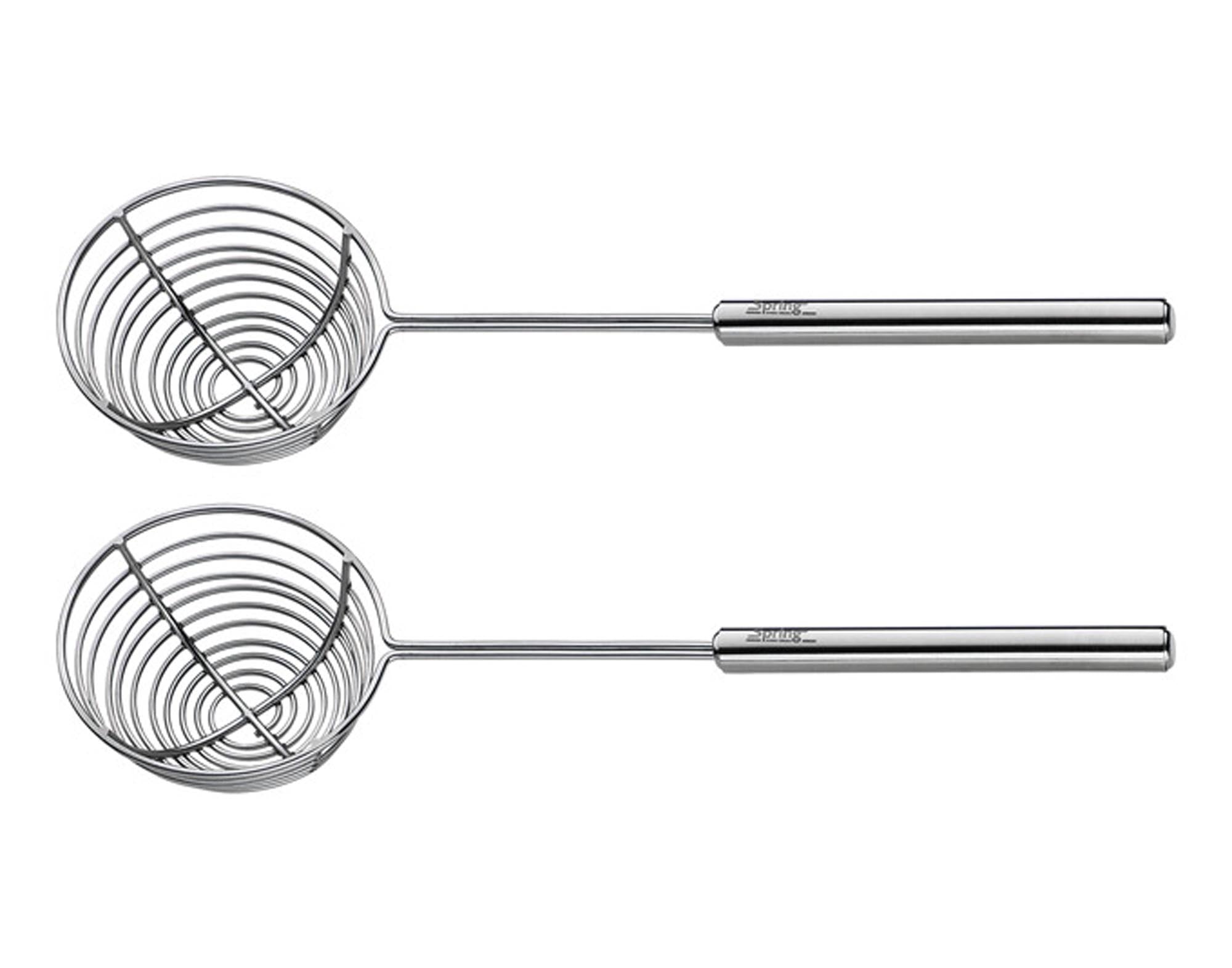 Entdecken Sie das SPRING Fonduesieb Inox 2 Stück (ø 24 cm) – langlebig, korrosionsbeständig und ideal für gesellige Fondue-Abende. Perfekt für Käse und Fleisch!