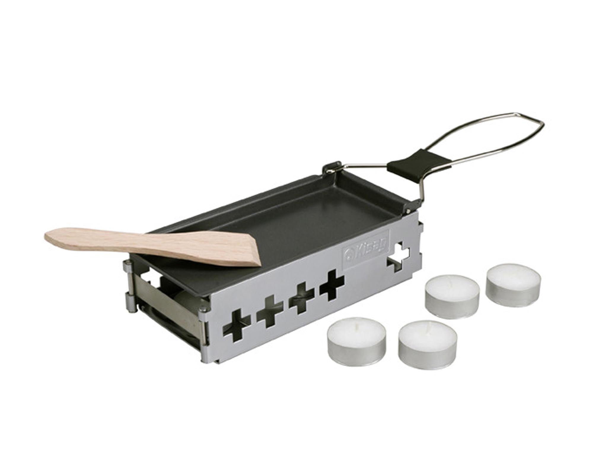 Das Raclette Candle Light von KISAG: Stilvolles, stromloses Raclette-Set mit Kerzen für gesellige Abende und köstliches Schmelzkäsevergnügen.