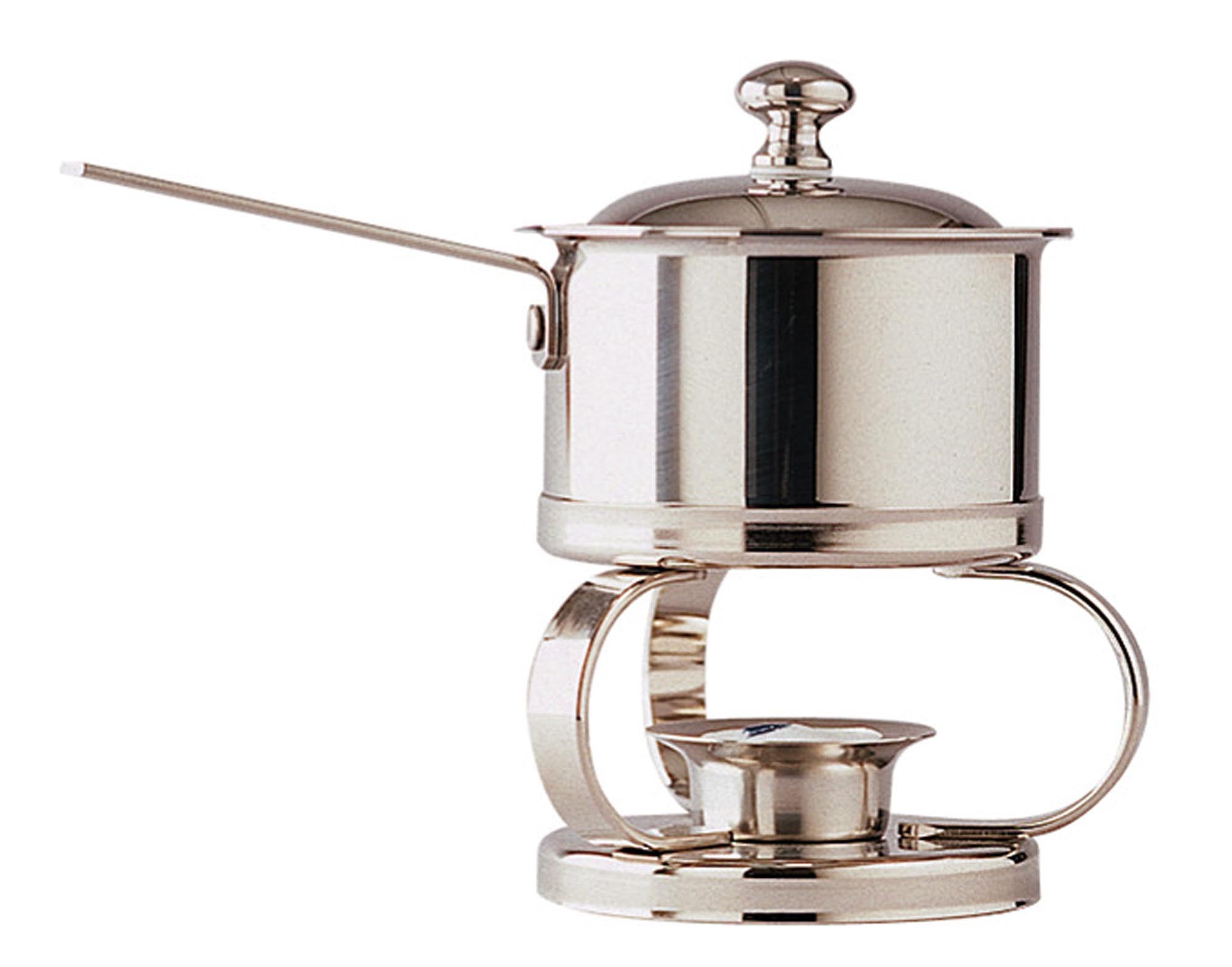 Die SPRING Saucenwärmergarnitur Cristal (ø 10 cm) hält Saucen und Dips optimal warm. Ideal für Gastronomie und Zuhause, aus hochwertigem Edelstahl.