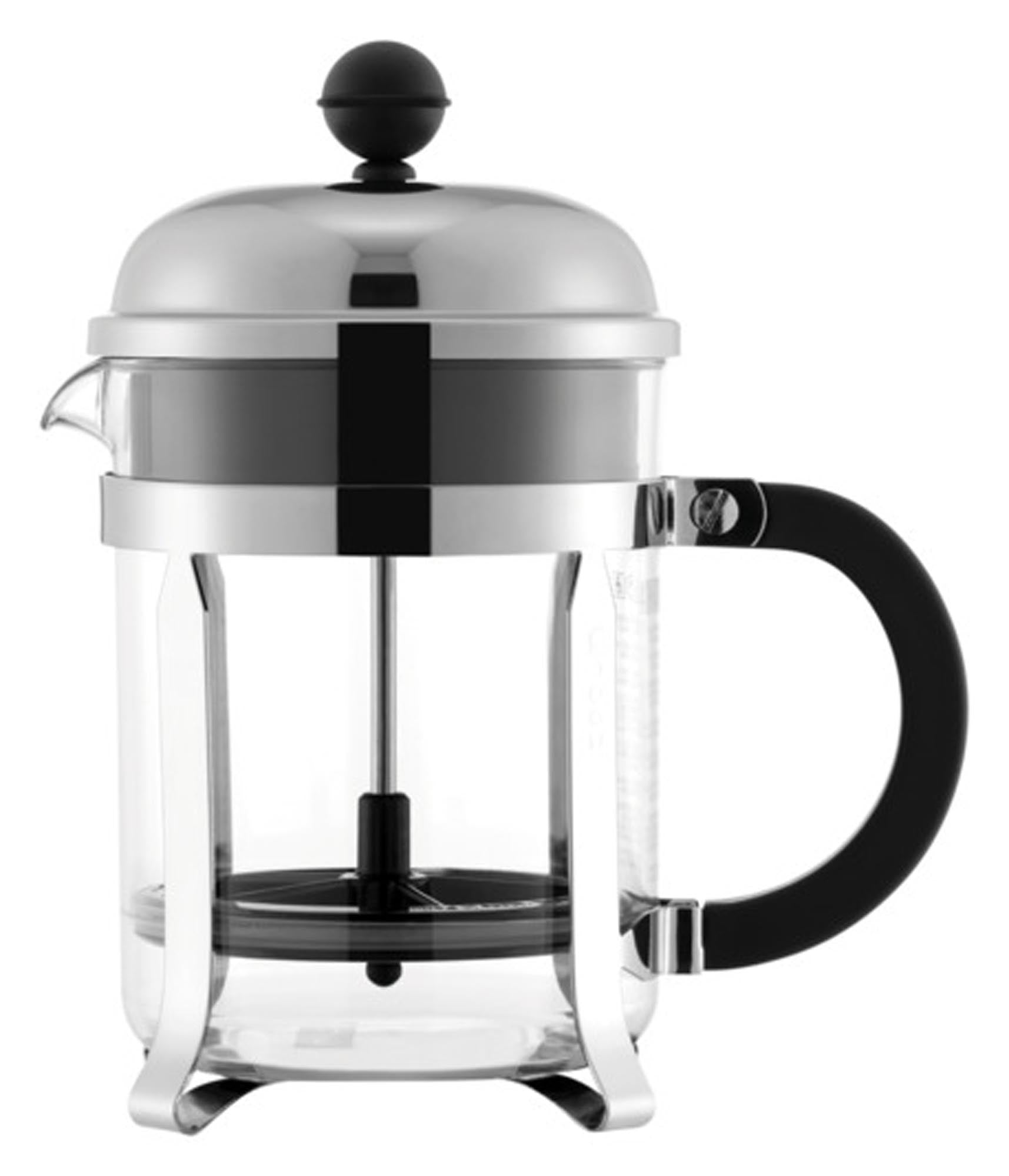 Entdecken Sie den BODUM Kaffeezubereiter Chambord für 4 Tassen. Hochwertiges Borosilikatglas, elegantes Design, einfacher Gebrauch und bester Kaffeegenuss!
