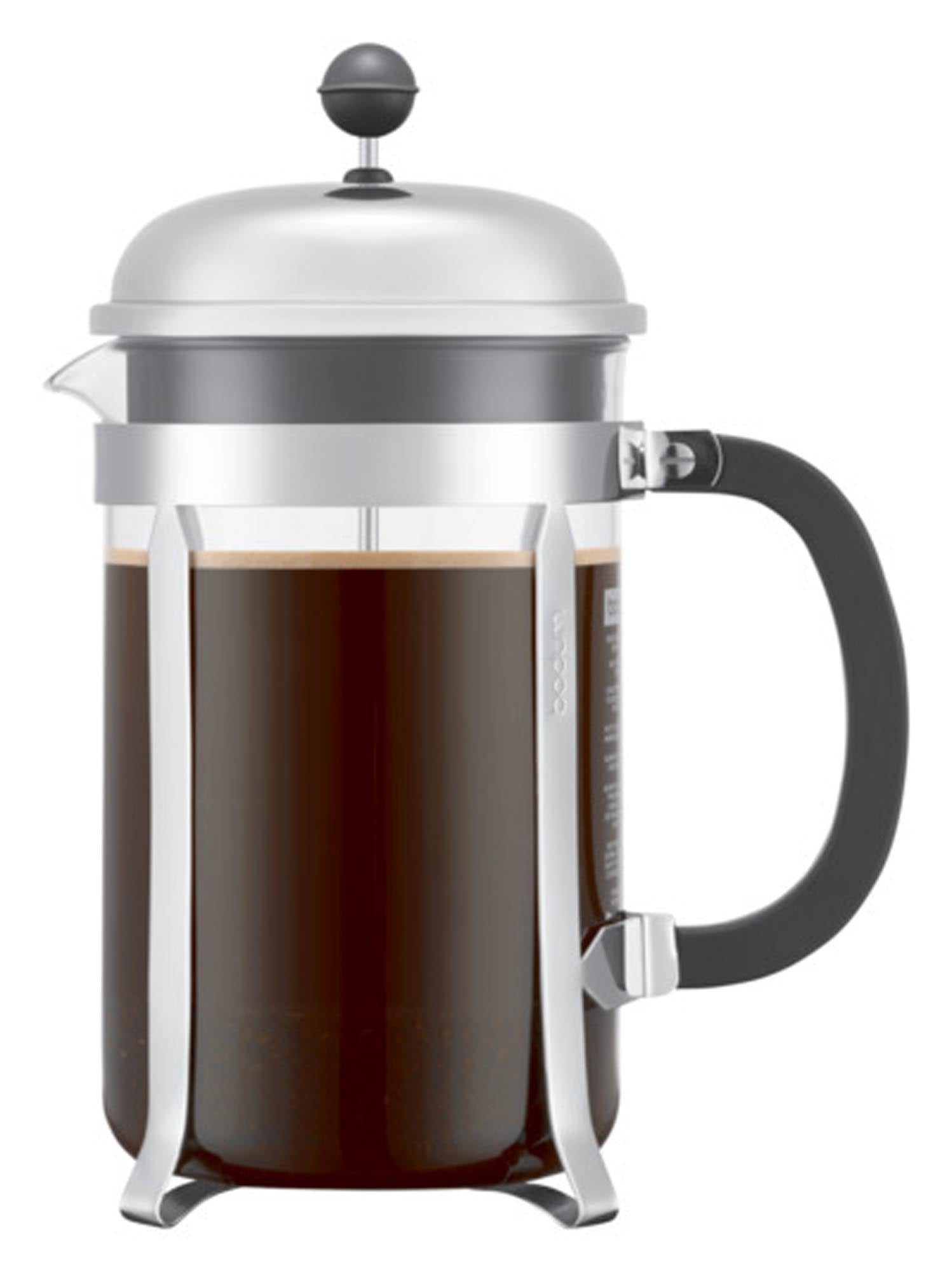 BODUM Chambord: Klassischer 4-Tassen Kaffeebereiter aus Edelstahl.