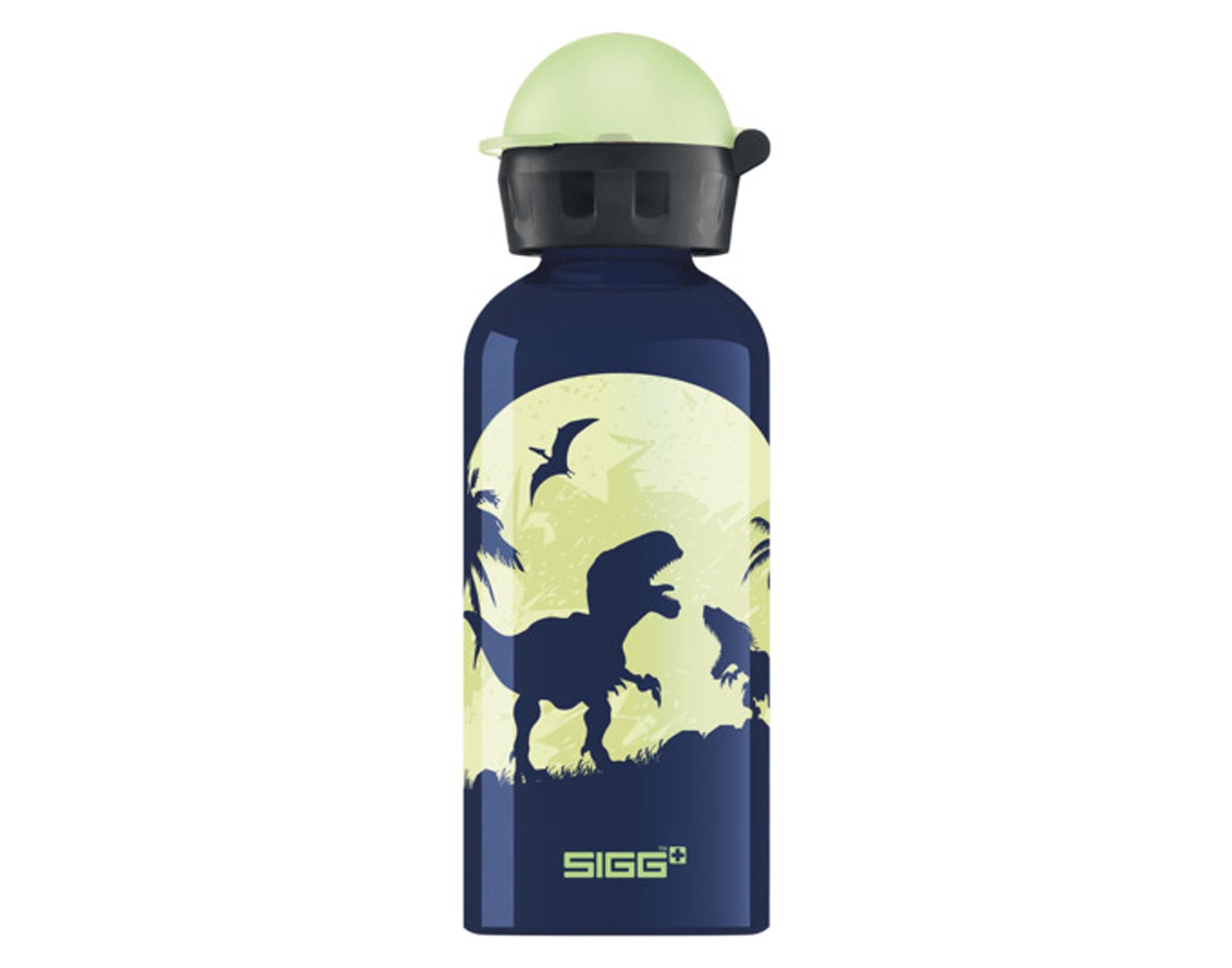 Entdecken Sie die SIGG Kids Bottle Moon Dinos Glow In The Dark 0.4 l – die perfekte, BPA-freie Trinkflasche für kleine Dino-Fans! Ideal für Schule und Sport.