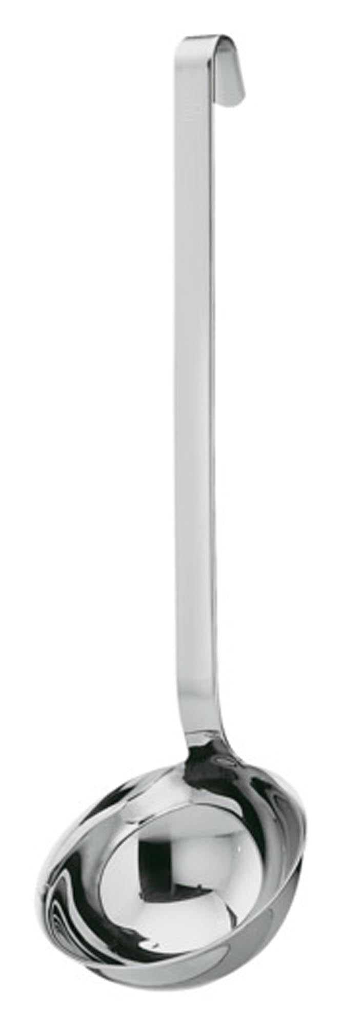 Entdecken Sie den RÖSLE Schöpflöffel mit Haken (ø 8 cm) – hochwertig, ergonomisch und spülmaschinenfest. Perfekt für Suppen und Saucen!