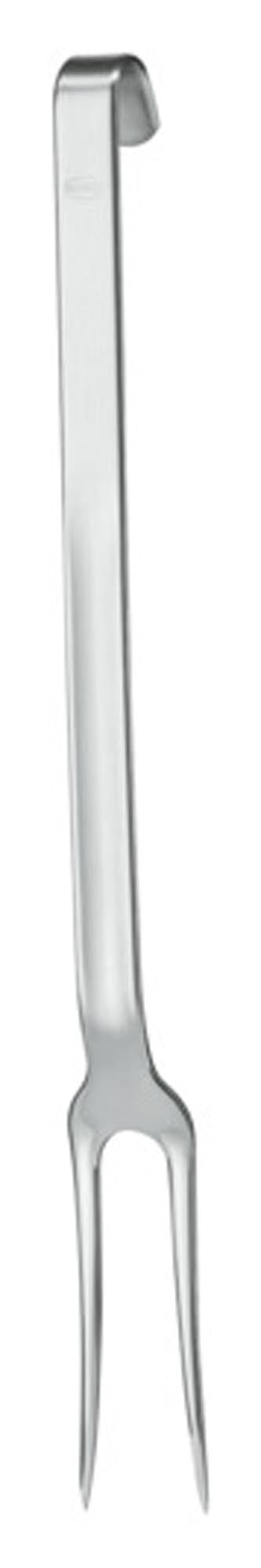 Entdecken Sie die RÖSLE Fleischgabel mit Haken (34 cm) – ideal für Grillliebhaber! Hochwertiger Edelstahl, scharfe Zinken, ergonomisch und leicht zu reinigen.